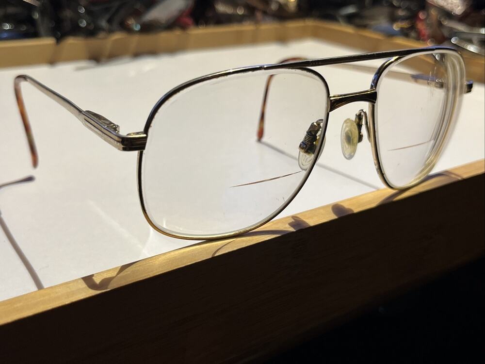 Executive Gold Eyewear Vintage 56-20-145 Aviator Metal RARE Frames Only